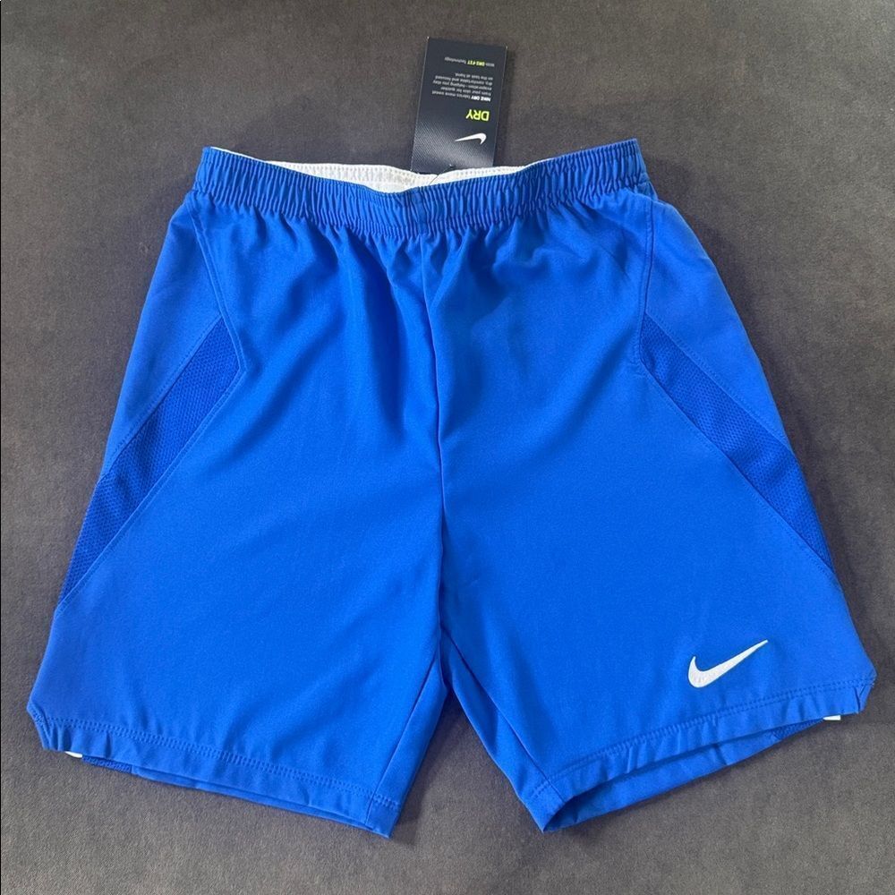 Nike Dry Youth Unisex Blue Sport Shorts AJ1265-480 Medium NWT